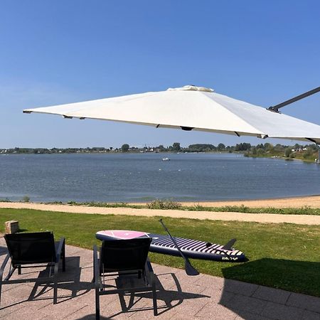 Luxe Chalet Direct Aan Het Water Met Strand Lith Exterior photo